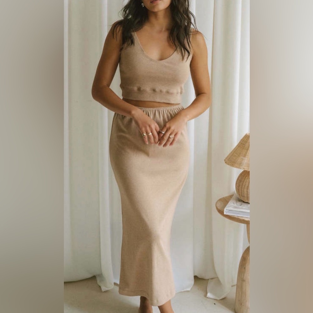 Harly Jae Kea Top and Matching Skirt in Vanilla